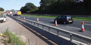 Varioguard installed alongside Lancaster Road for M6 Link Project