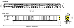 VecuStop Dimensions Diagram
