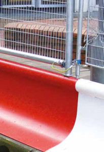 Close up of MASS Barrier